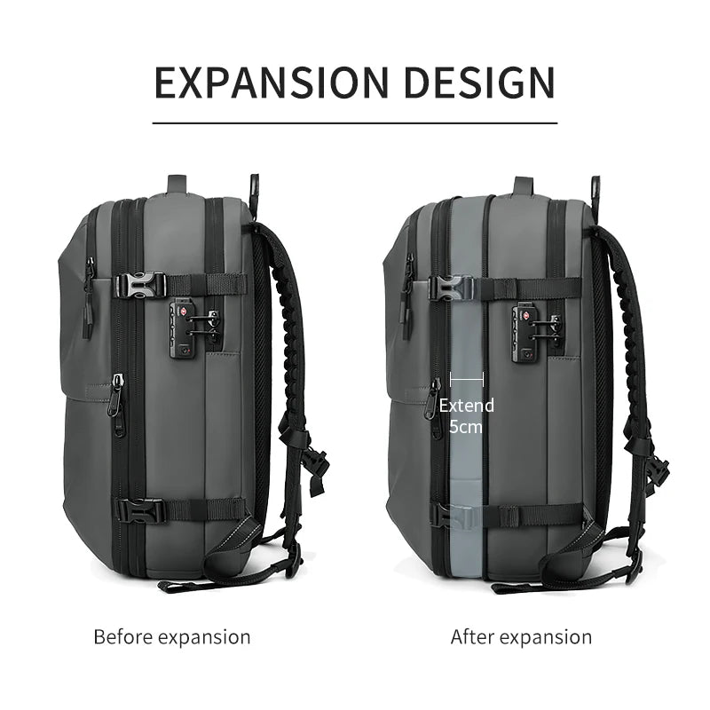 Vacuum Compression Travel Backpack v1 | Expandable