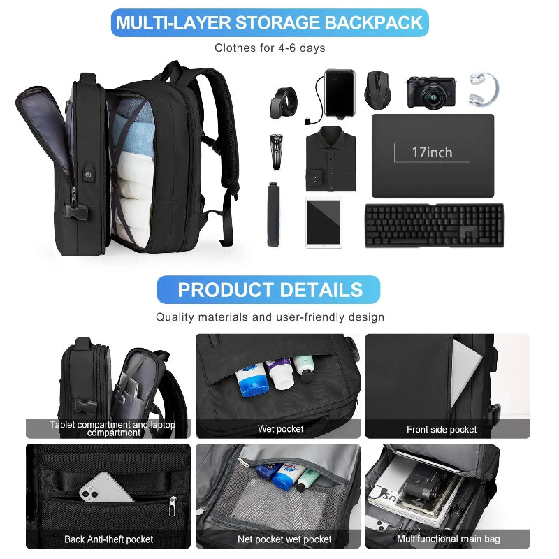 TravelPro Backpack | Expandable