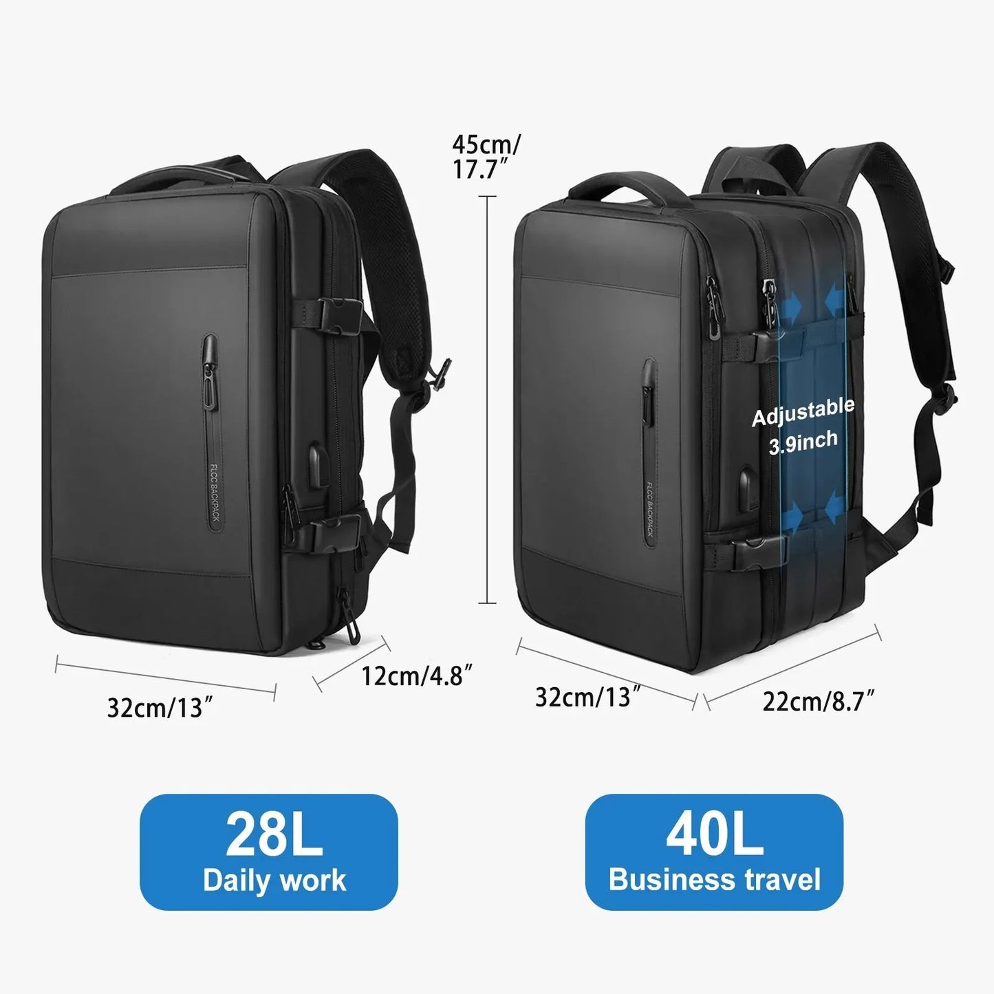 TravelPro Backpack | Expandable