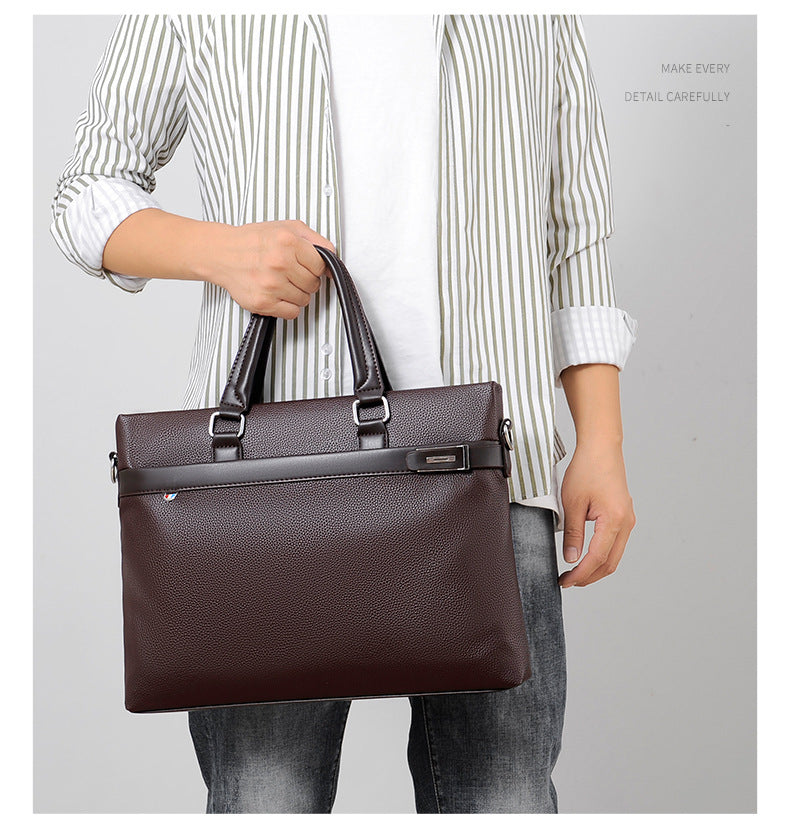 Casual Leather Briefcase