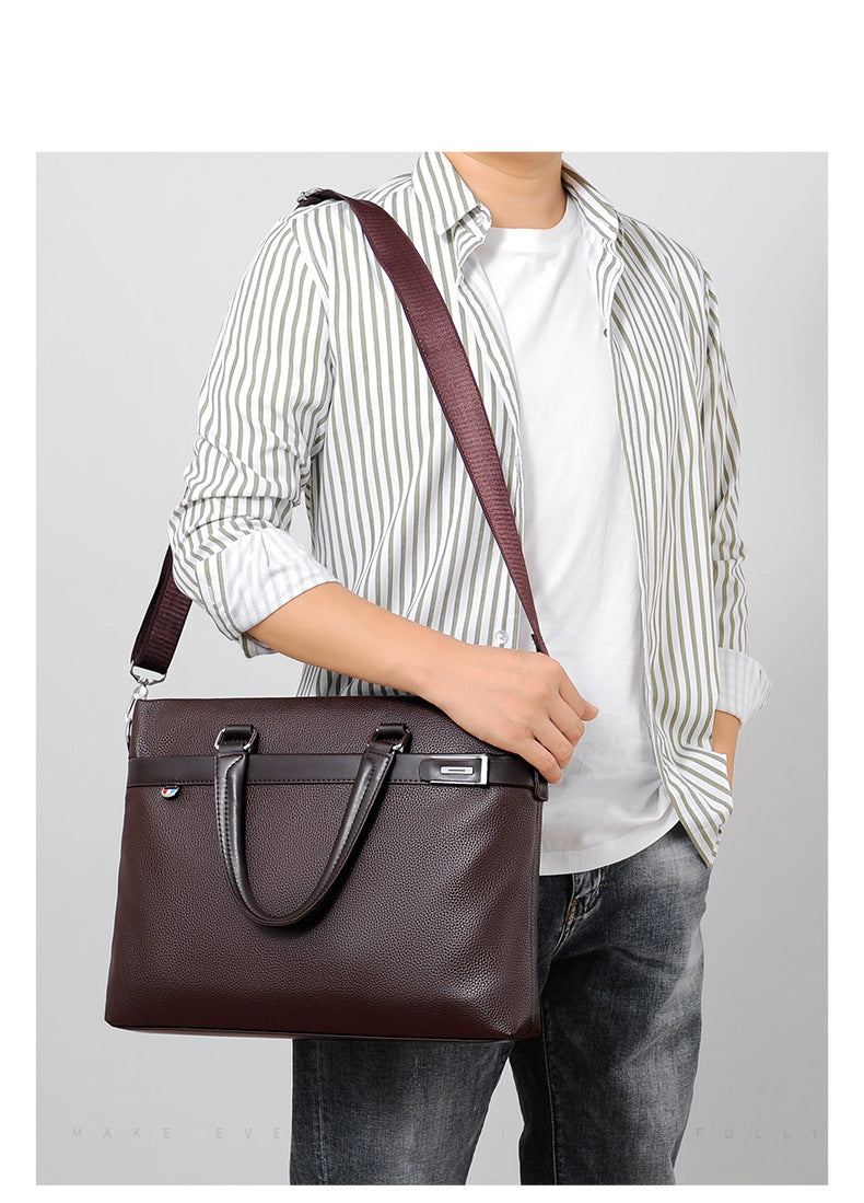 Casual Leather Briefcase