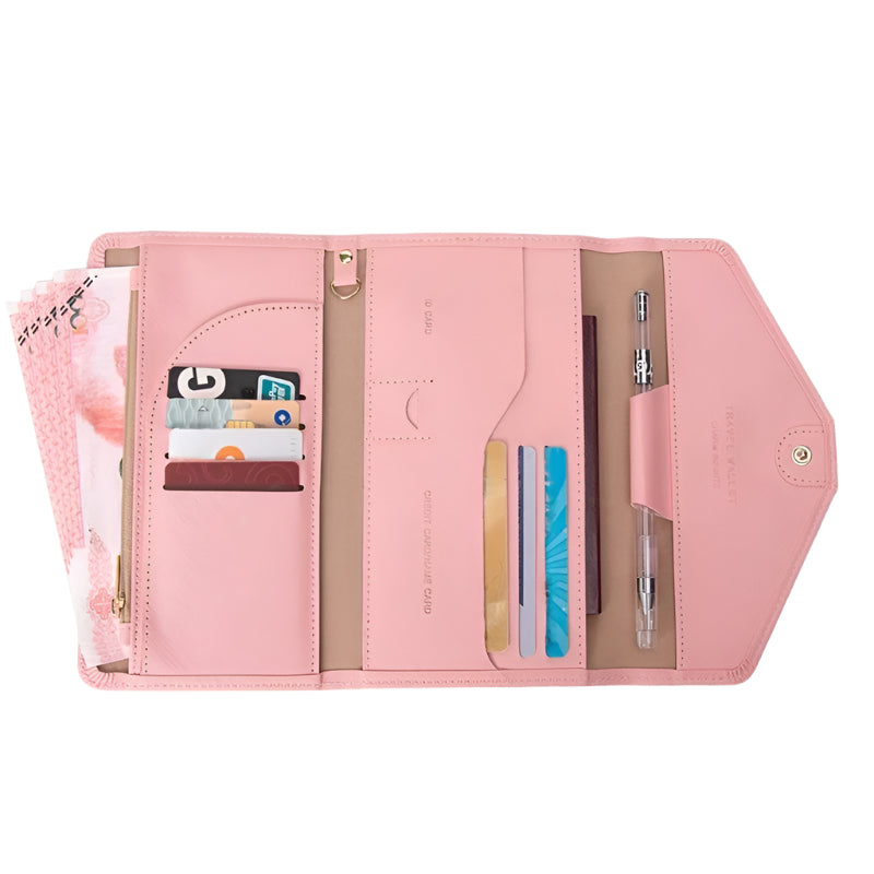 Women's Travel Passport & Credit Card Holder